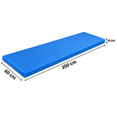 Gnç Polietilen Levha, Kesme Tahtası, 4 cm Kalınlık, 60x200 cm, Mavi - GNÇ