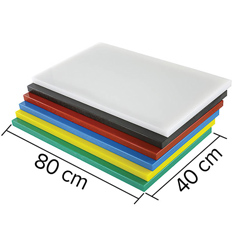 Gnç Polyethylene Cutting Board, 4 cm Thickness, 40x80 cm, Yellow - 2