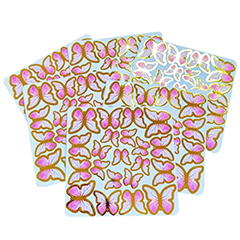 Gold Kelebek Pasta Süsü Pembe 126'lı - 1