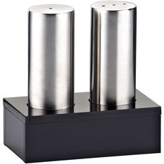 Groovy 2-Piece Closed Plexi Stand Salt Shaker Set, Glossy - Groovy