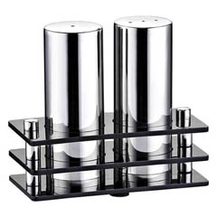 Groovy 2-Piece Rectangular Plexiglass Stand Salt and Pepper Set, Matte - Groovy