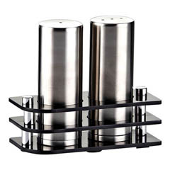 Groovy 2-piece S Model Plexiglass Stand Salt Shaker Set, Matte - Groovy