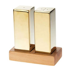 Groovy 2-Piece Spice Set, Gold - Biradlı