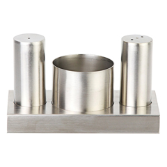 Groovy 3-Piece Round Salt and Sugar Set - Groovy