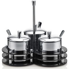 Groovy 3-piece Spice Set, Plexi Stand, Shiny - Groovy