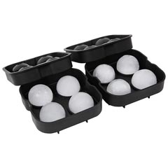 Groovy 4-piece Ball Silicone Ice Mold, 45x45 mm - Groovy