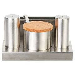 Groovy 4-piece Round Salt and Sugar Set - Groovy