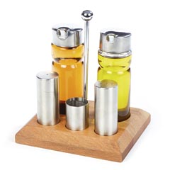 Groovy 5-piece Salt and Oil Set, 150 Cc - Groovy