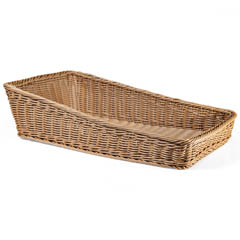 Groovy Açık Büfe Plastik Dikdörtgen Sepet, 30x50x7/16 cm - Groovy