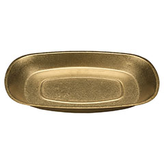 Groovy Açık Büfe Retro Sunum Tabağı, Altın, 25,5x16,5x2,4 cm - Groovy