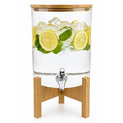 Groovy Akasya Standlı Cam Meyve Suyu Dispenseri, 6,5 l - Groovy