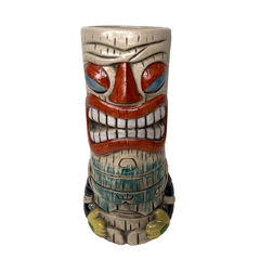 Groovy Ceramic Tiki Cocktail Glass, 7.3x19.5 cm, 380 cc - Groovy