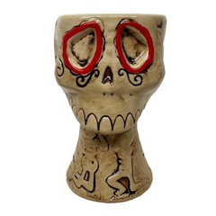 Groovy Ceramic Tiki Cocktail Glass, 8.5x13.5 cm, 450 cc - Groovy