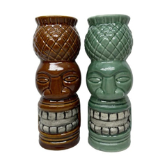 Groovy Ceramic Tiki Cocktail Mug, 7x21 cm, 550 cc - Groovy