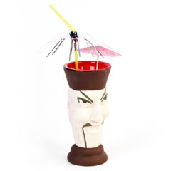 Groovy Ceramic Tiki Mug, 8x17 cm, 300 cc - Groovy