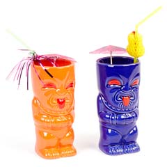 Groovy Ceramic Tiki Mug, 8x17 cm, 410 cc - Groovy