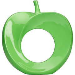 Groovy Decorative Perforated Apple, 29x7x32 cm, Green - Groovy
