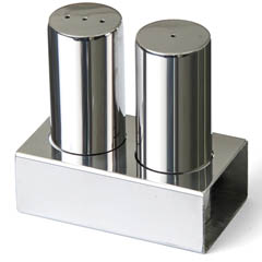 Groovy Dual Round Thick Salt Shaker, Matte, Glossy - Groovy