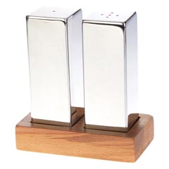 Groovy Everest Set of 2 Salt Shakers, Large, Square - Groovy