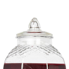 Groovy Glass Sherbet Server Spare Lid, Glass, 6 lt - 1
