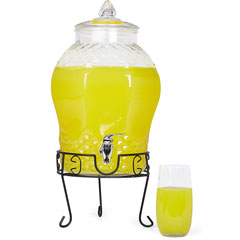 Groovy Glass Beverage Dispenser with Tap, 10 lt - Groovy