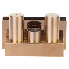 Groovy GRV-103 Napkin Holder Steel Salt Shaker Set, Copper - Groovy
