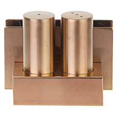 Groovy GRV-104 Napkin Holder Steel Salt Shaker Set, Copper - Groovy