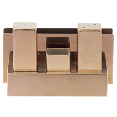 Groovy GRV-105 Napkin Holder Steel Salt Shaker Set, Copper - Groovy