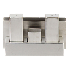 Groovy GRV-105 Steel Salt and Pepper Shaker Set, Silver - Groovy