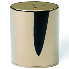 Groovy GRV-295 Round Short Salt Shaker Diameter 4x6.5 cm, Gold - Groovy