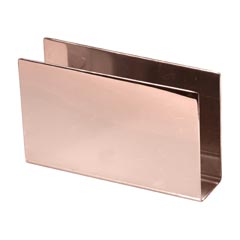 Groovy GRV-406 Economic Rectangular Napkin Holder, Glossy-Matte, 11x6.5 cm, Copper - Groovy