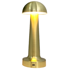 Groovy GRV-811 Rechargeable Table Lamp, 9x21 cm, Gold - Groovy
