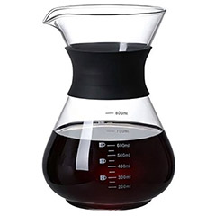 Groovy GRV-CP-02 Kahve Demleme Sürahisi, Cam, 800 ml - Biradlı