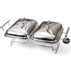 Groovy Heated Food Service, Dual 2x1.6 Lt, 46.5x30.5x18 cm - Groovy