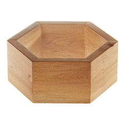 Groovy Hexagonal Riser, 15x10 cm - Biradlı