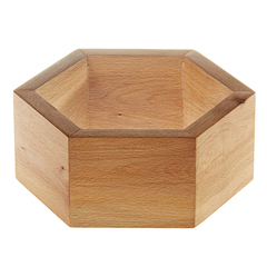 Groovy Hexagonal Riser, 20x12.5 cm - Biradlı