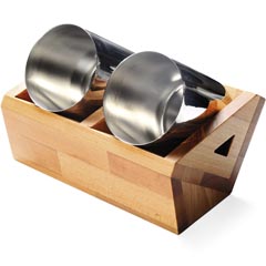 Groovy İkili Ahşap Spoon Holder - Groovy