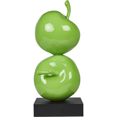 Groovy İkili Dekor Elma, 22x20x52 cm, Yeşil - Groovy