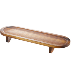 Groovy İroko Legged Kebab Presentation Board, 20x80x5, cm - Biradlı