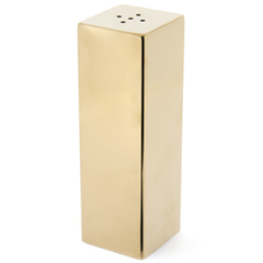 Groovy Kare Single Salt Shaker, Gold - Groovy