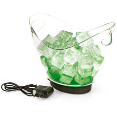 Groovy Led Lighted Acrylic Bottle Cooler, 27x20x23 cm - 4