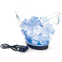 Groovy Led Lighted Acrylic Bottle Cooler, 27x20x23 cm - 5
