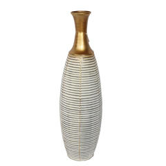 Groovy Metal Decorative Product, 20.32x20.32x68.58 cm - Groovy