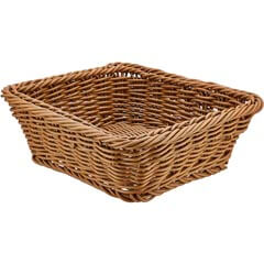 Groovy Plastic Square Basket, 19x19x7 cm - Groovy