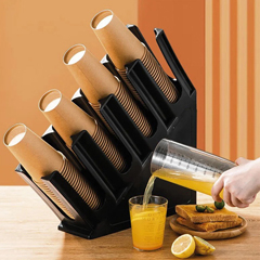 Groovy Plastik Karton Bardak Standı, 38.6x29.5x45 cm - Groovy