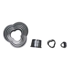 Groovy Polikarbon Valovan Kalıbı, Yonca, Düz - Biradlı