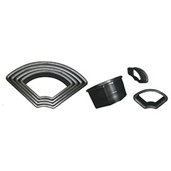 Groovy Polycarbonate Valovan Mold, Arch, Flat - Biradlı