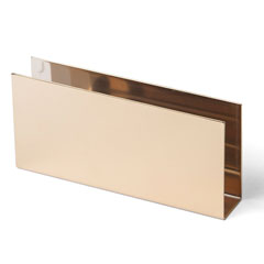 Groovy Rectangular Napkin Holder, Single, Gold - Groovy