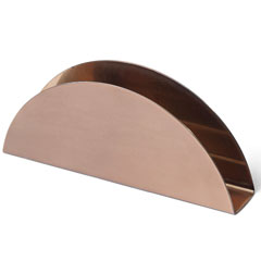 Groovy Round Napkin Holder, Single, Copper - Groovy