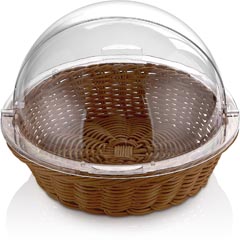 Groovy Sepetli Polikarbon Rolltop Yuvarlak, 41x30 cm - Groovy